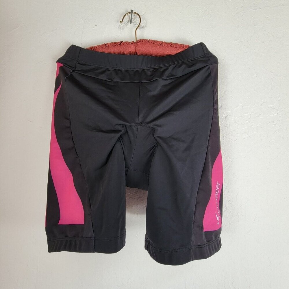 Sportneer Cycling Bike Shorts Womens XL 4D Padded Black Pink Padding Bicycle New
